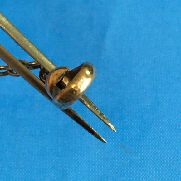 ANTIQUE Bates & Bcon Victorian Gold Filled Pocket Watch Chain With Seal - Picture 12 of 12